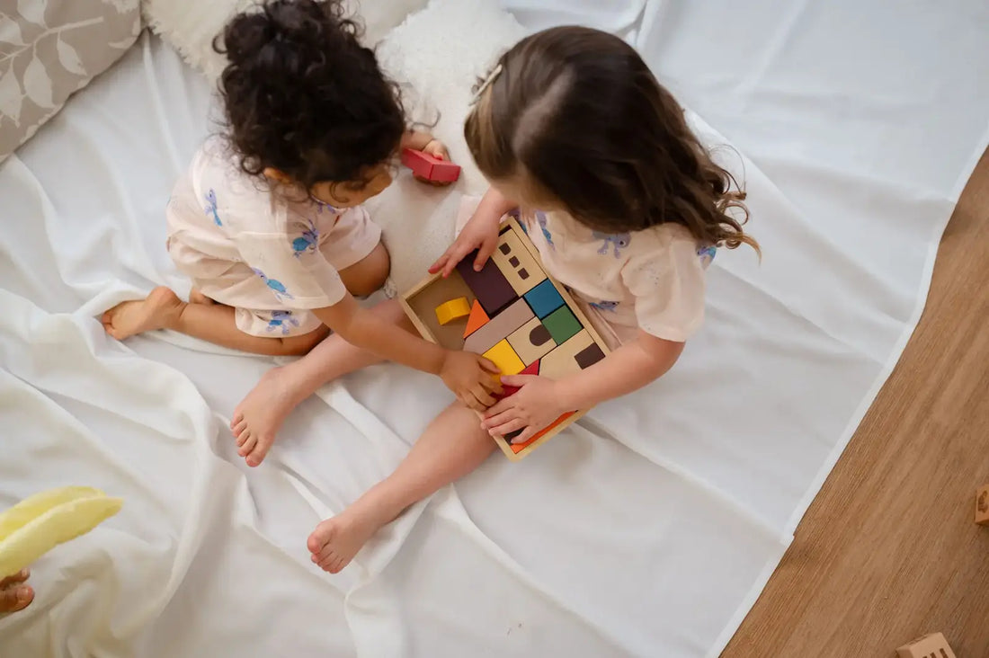 Eco-friendly wooden toys for kids in Dubai encouraging open-ended play