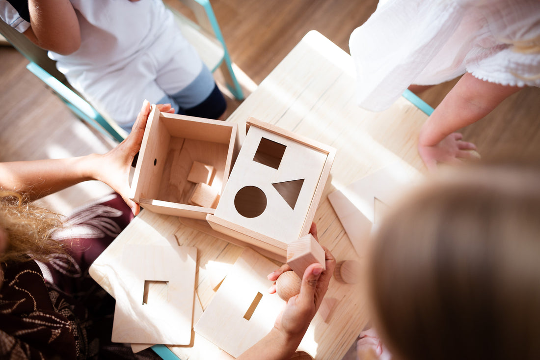 Montessori-inspired wooden toys for kids in Dubai supporting independent learning