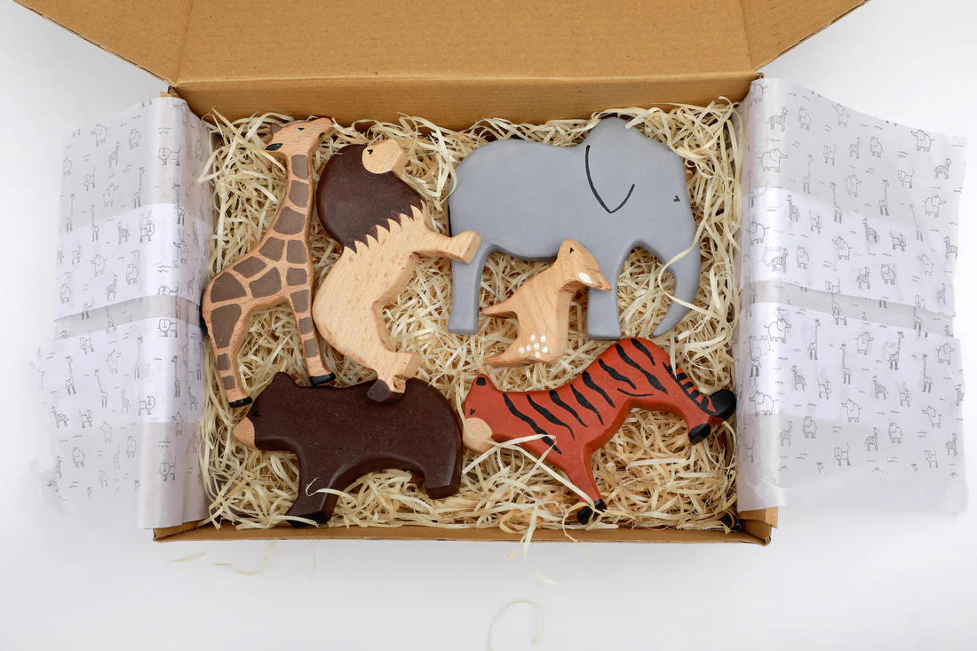 BIRCH WILD ANIMALS SET OF 6 (1)