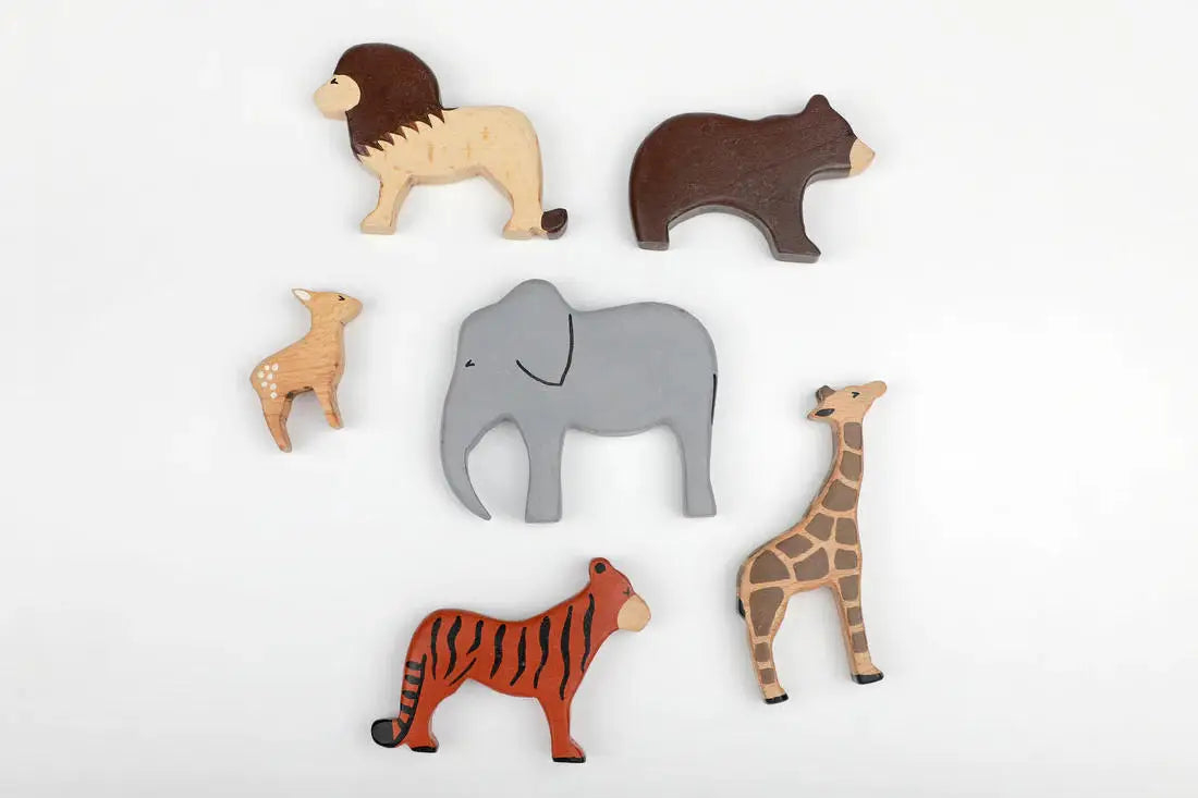 BIRCH WILD ANIMALS SET OF 6 (4)