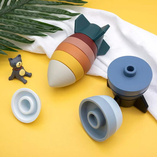 Silicon Rocket Toy for kids below 3 years