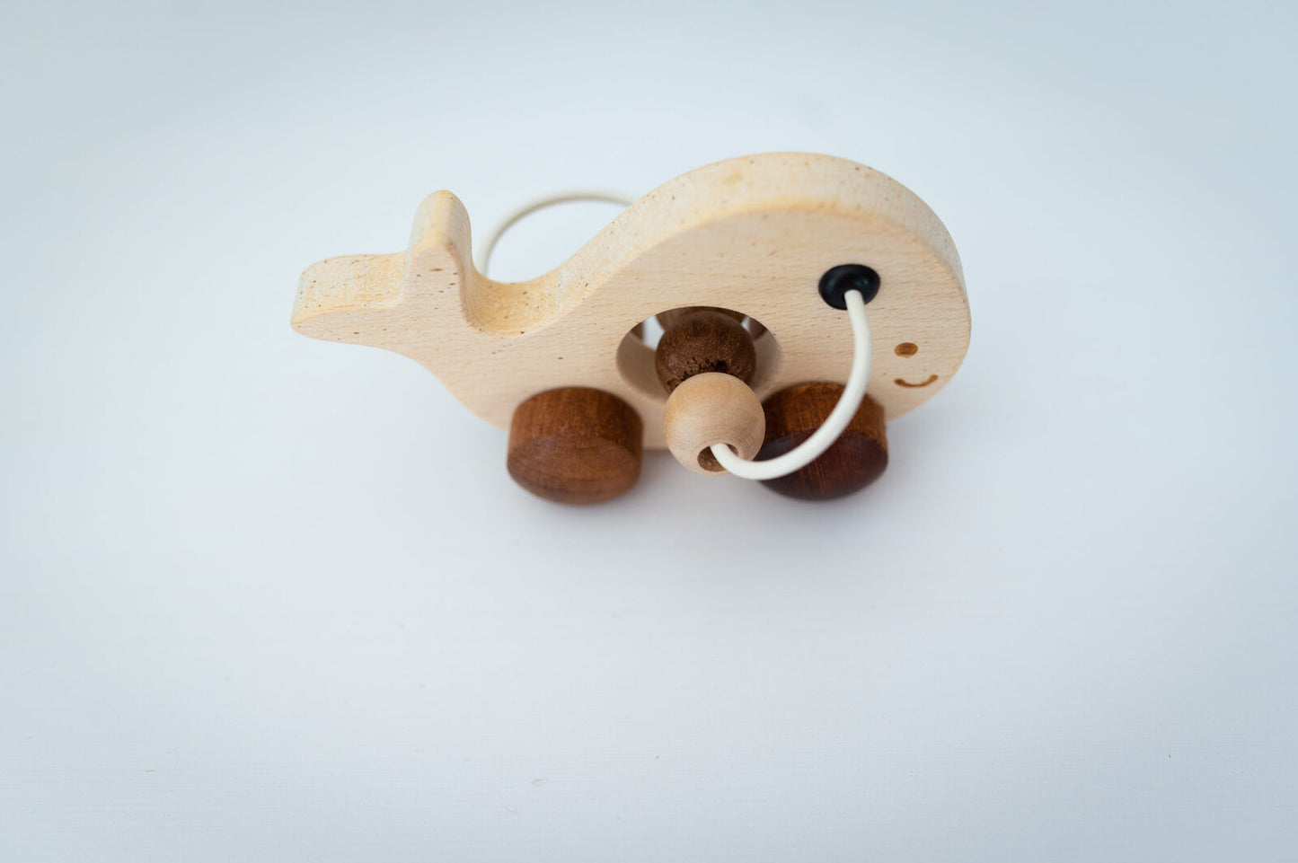 Wooden rattle Whale2
