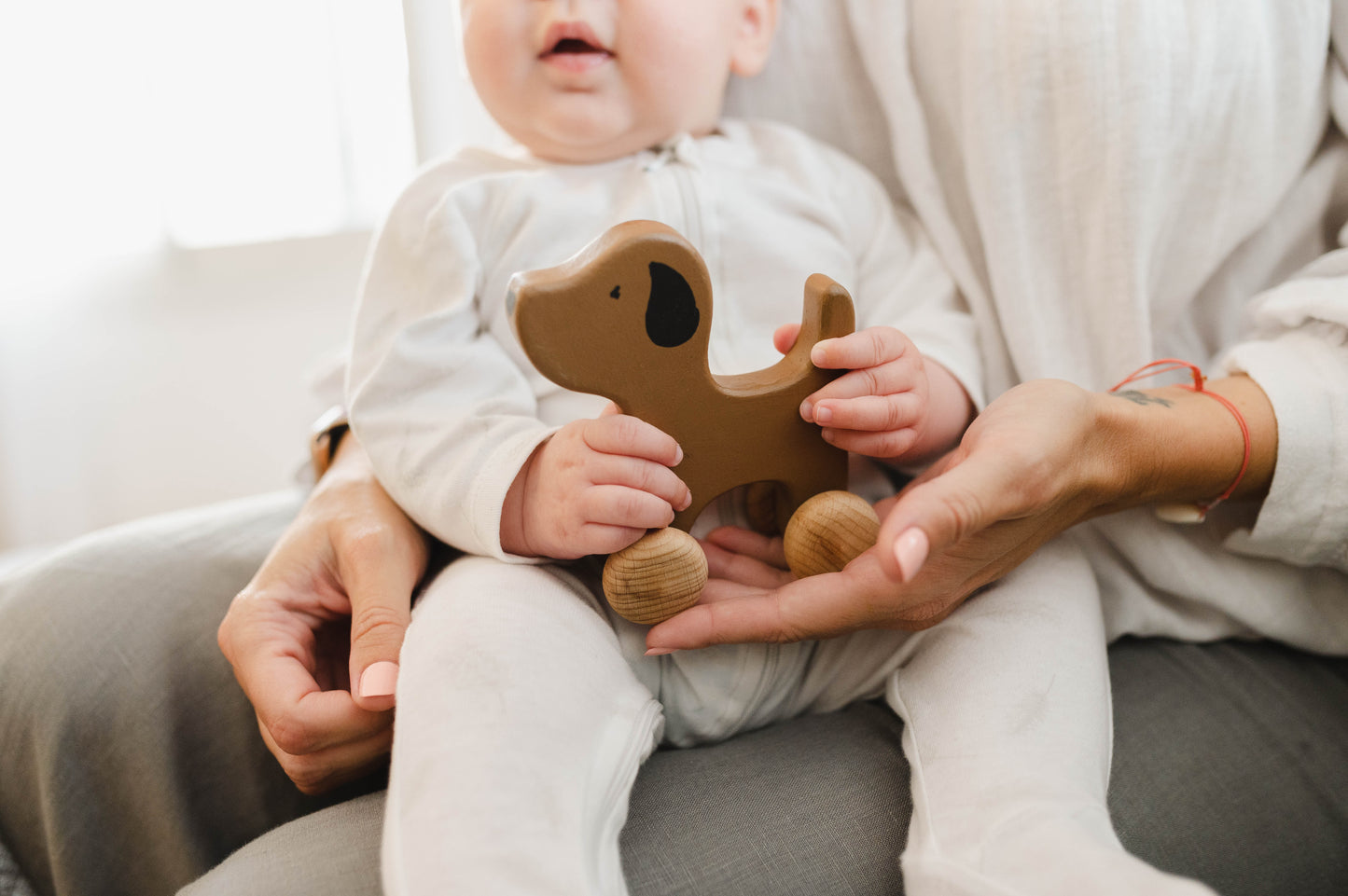 Half Birthday Play Bundle (6 Months+) | Wooden Sensory & Grasp Toys | Natural & Non-Toxic