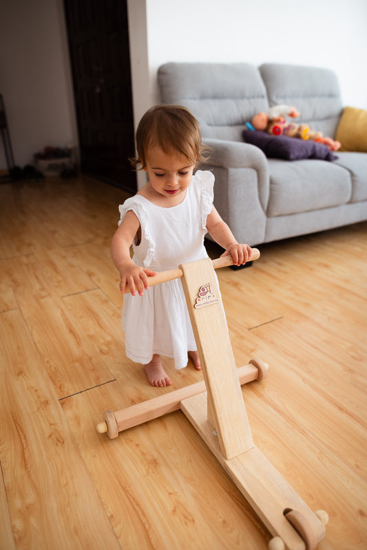 Toddler Starter Bundle | Learning Tower, Push Wagon & Wooden Animal Set | Montessori inspired Eco-Friendly & Safe