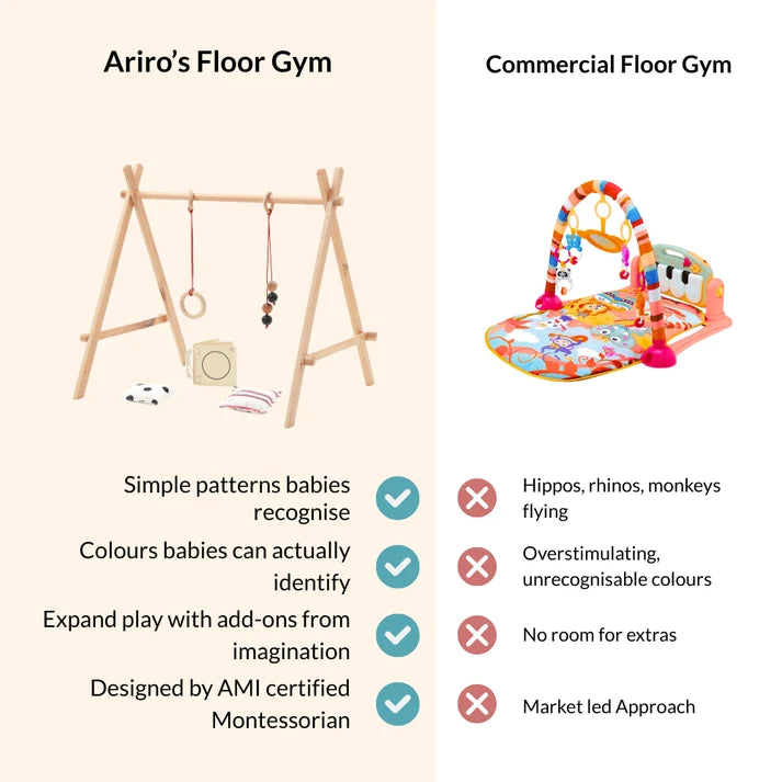 BABY FLOOR GYM AND MOBILE